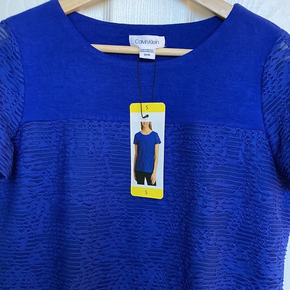 BNWT Calvin Klein cobalt blue top - Picture 5 of 6